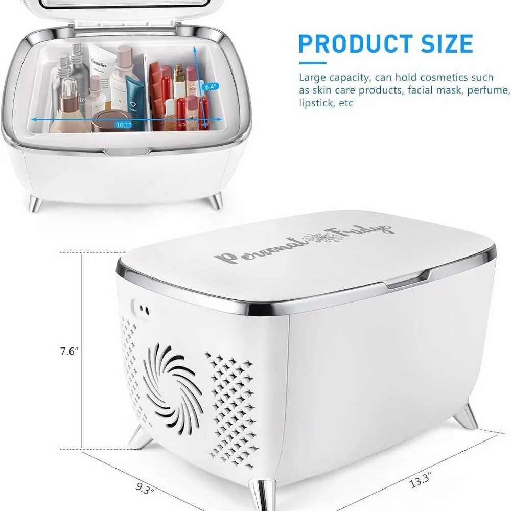 Personal 6 Liters Mini Skincare Fridge, Cosmetic Fridge, Portable Makeup Cooler - Picture 5 of 6